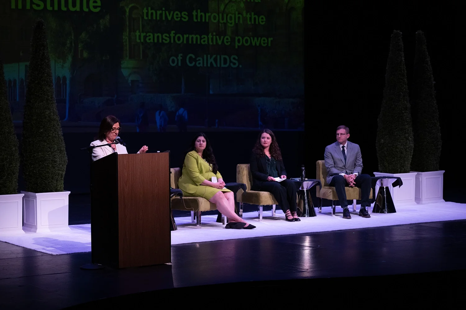 Nayiri Nahabedian speaking at CalKIDS summit.